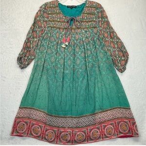 Anthropologie Tanvi Kedia Glimmered Ankita Beaded Dress